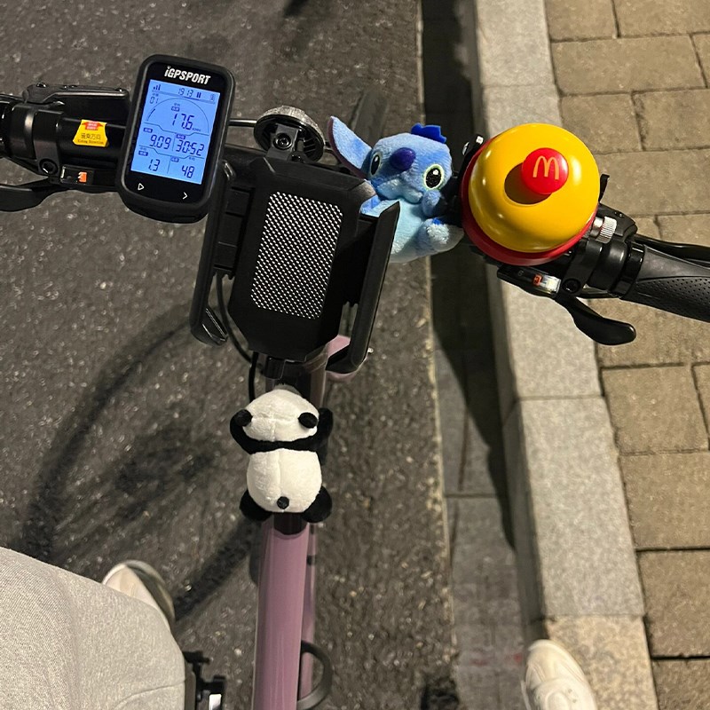 公路自行车骑行装饰玩偶s公仔小配件摆件车把个性可爱铃铛山地车