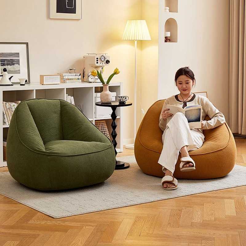 懒人沙发可躺可睡阳台休闲单人沙发网红卧室小户型豆袋沙发窝窝椅