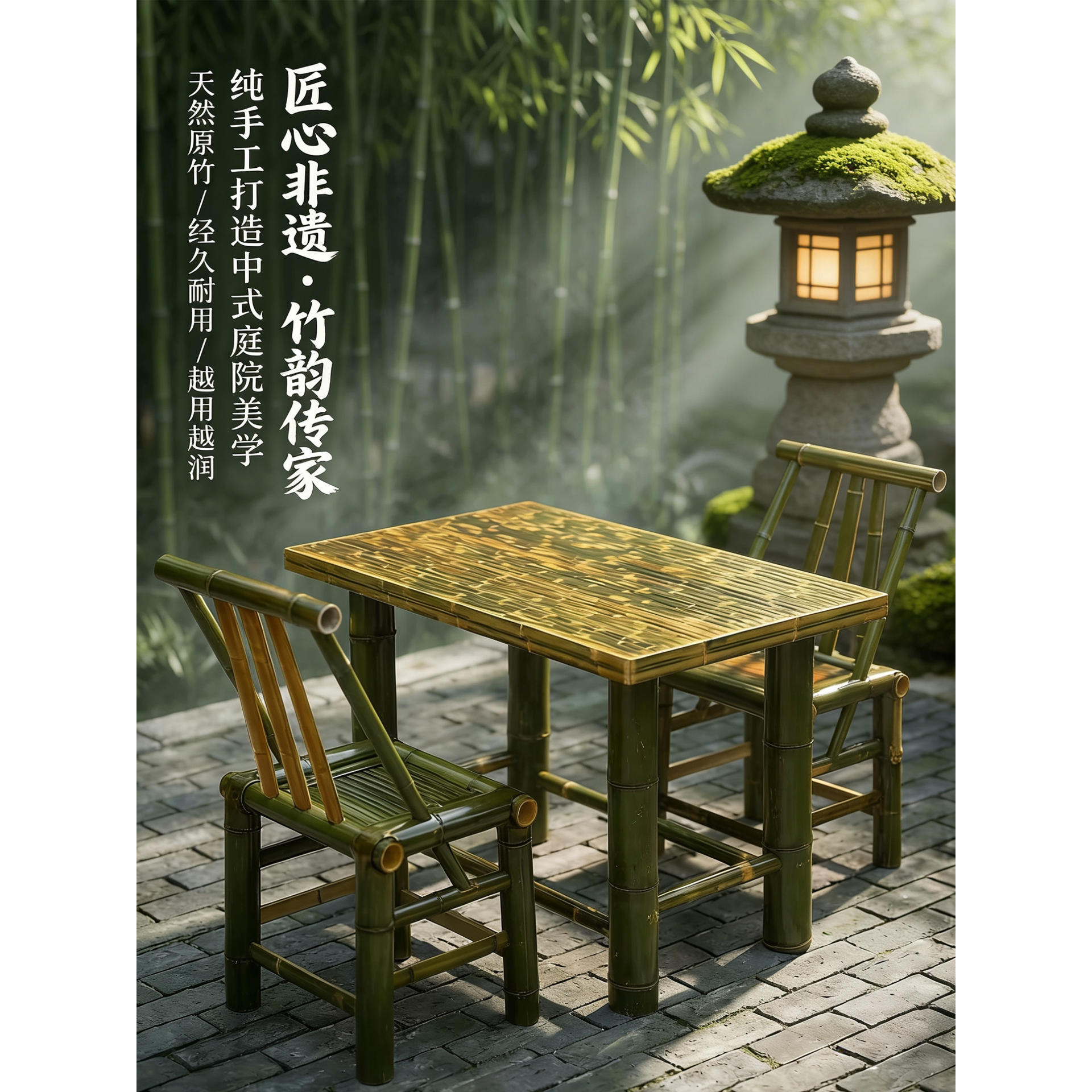 手工竹椅楠竹椅楠竹桌椅原竹
