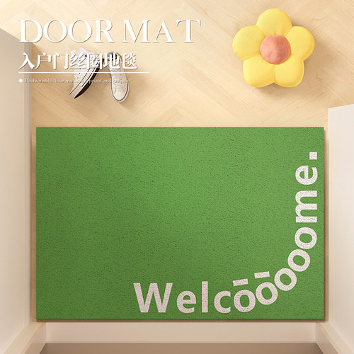 创意文字玄关家用免洗地垫脚垫子
