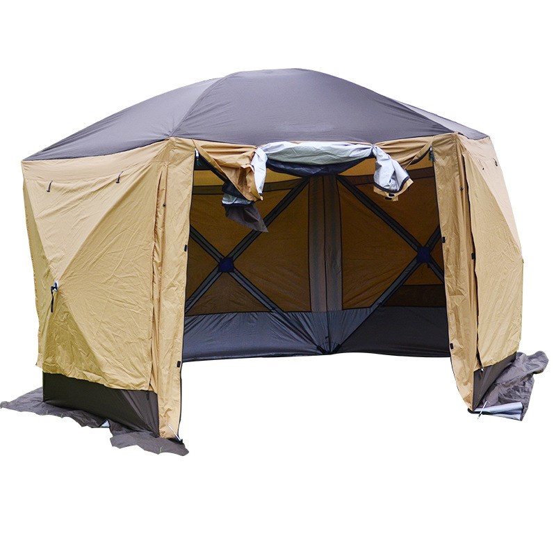 蒙古包帐篷户外8-10人露营遮阳棚防雨防风简约便捷折叠野餐