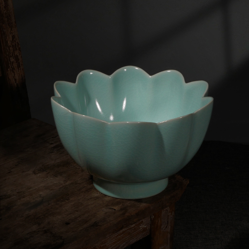 清凉寺复古仿北宋汝窑莲花式温碗注子酒碗茶酒壶温碗茶具茶洗茶海