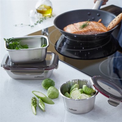 韩国cuitisan花神可微波炉304不锈钢饭盒保鲜盒抗菌便当盒酷艺师