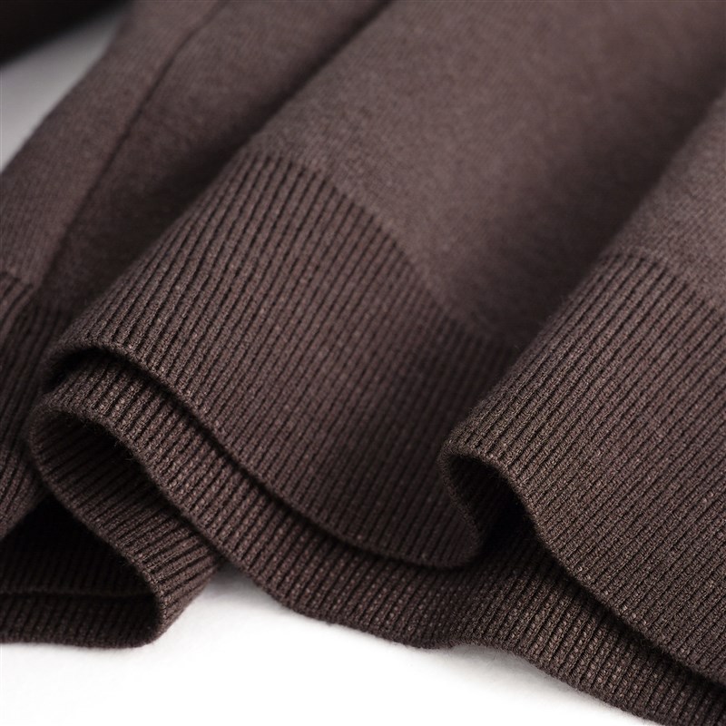 冬季加绒高领毛衣男新款高级感内搭上衣针织衫修身打底衫两翻领厚