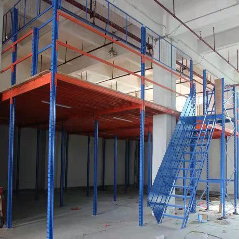 定制仓库阁楼平台货架厂房内二层阁楼办公室钢结构隔断搭建可拆卸