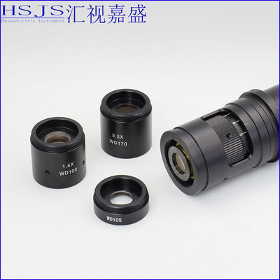 显微镜放大光学镜头齐焦变倍大景深大视野工业设备自动化检测