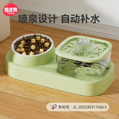 猫咪饮水机猫自动喂食器一体恒温加热狗喂水喝水流动猫碗宠物用品