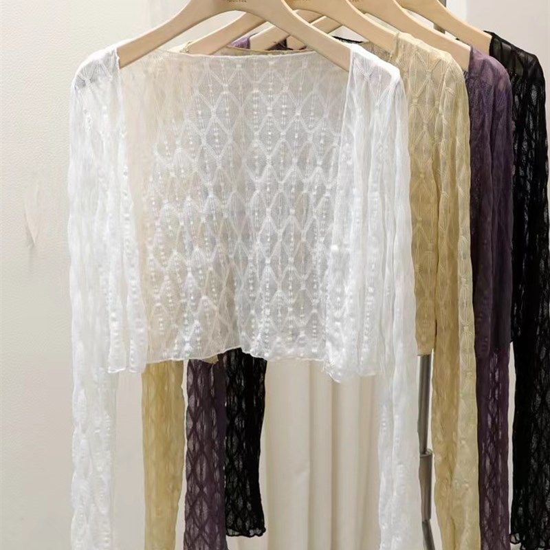 蕾丝防晒开衫上衣女夏季薄款外搭配吊带裙的小披肩短款外套空调衫,女装/女士精品,时尚防晒服,淘宝优惠券,粉丝福利购,淘宝优惠卷