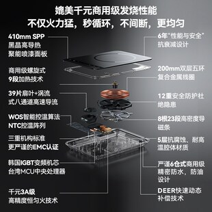 宫菱MEC电磁炉大功率2200W超大线圈多功能爆炒大火炒菜火锅专用