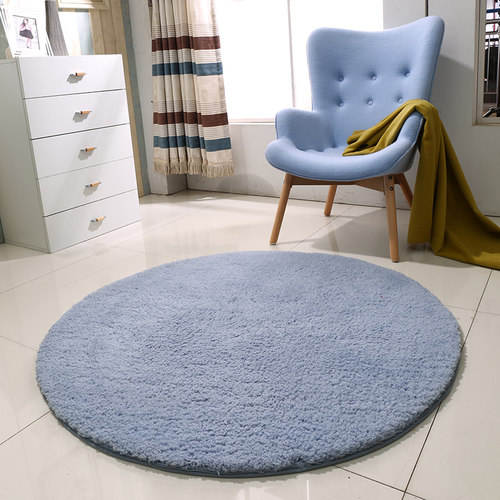 圆形地毯健身瑜伽地垫吊篮电脑椅垫 客厅卧室可爱床边地毯