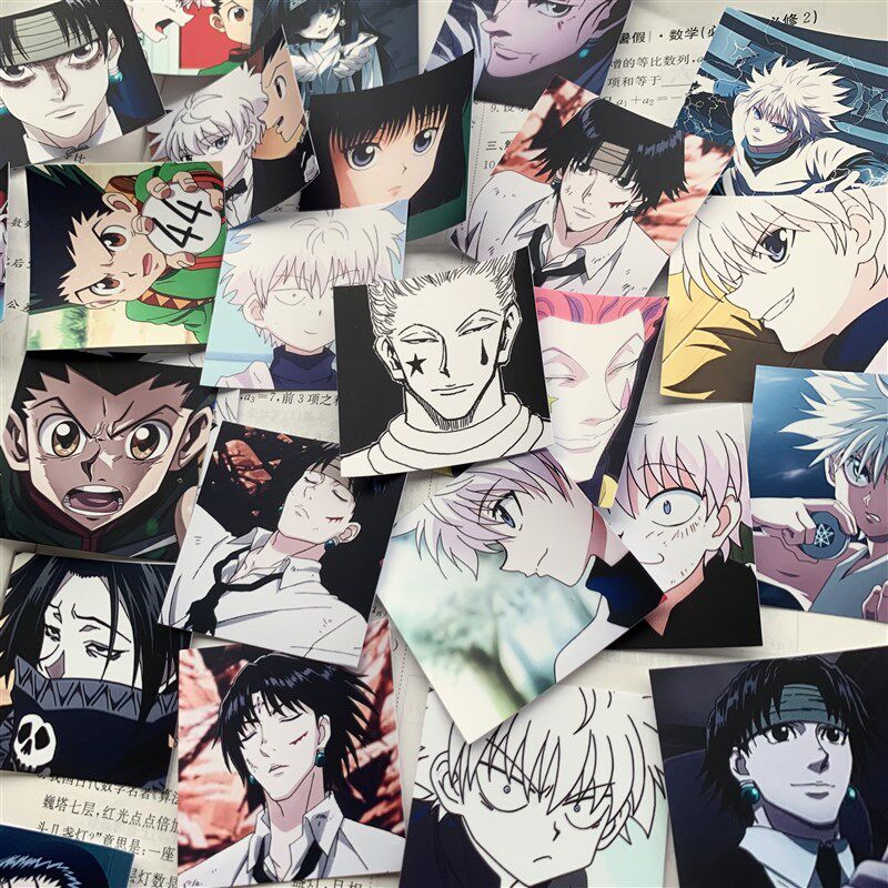 奇犽贴纸全职猎人富坚义博西索小杰手账笔记本文具盒贴画自行车贴