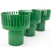 山树新款 面水排水口阻挡饲料流失收集落叶防堵塞 大口径绿色过滤式