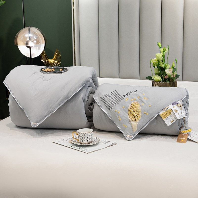 子母被二合一拉链款大豆纤维被子被芯春秋被冬被加厚保暖四季通用