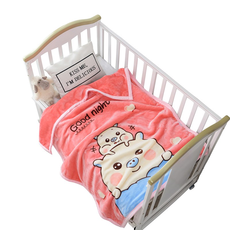 婴儿毛毯子春秋宝宝盖毯幼儿园午睡婴儿车新生儿云毯小毯子冬季