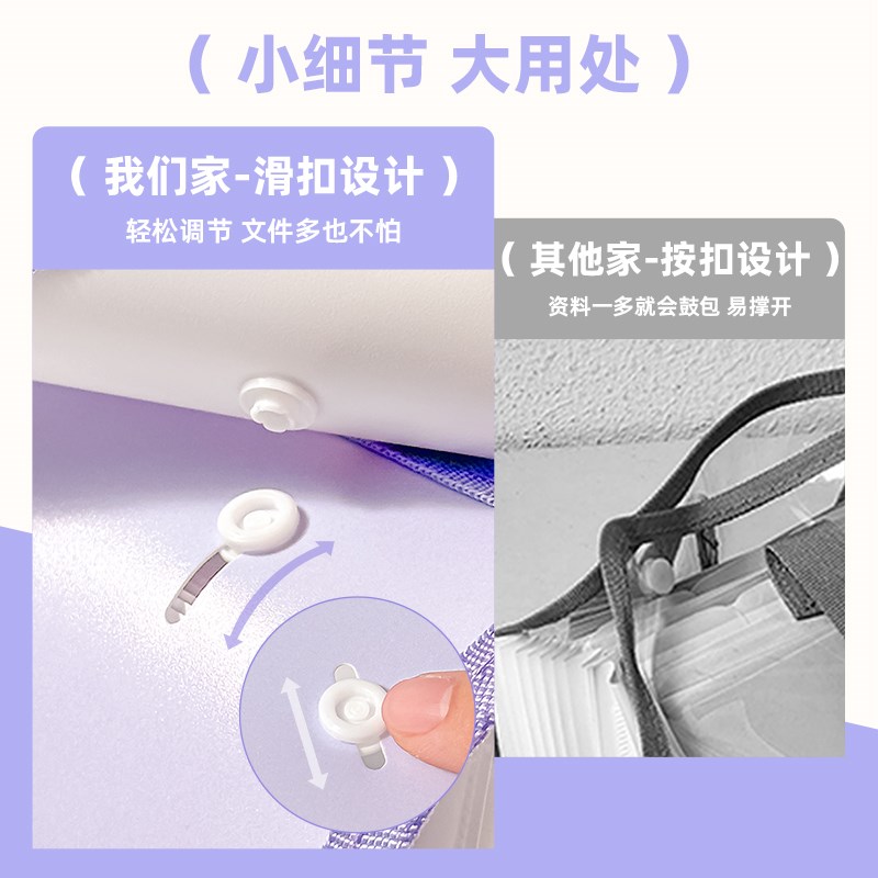 三年二班 试卷收纳袋风琴包文件夹初中生专用大容量a4文件袋手提