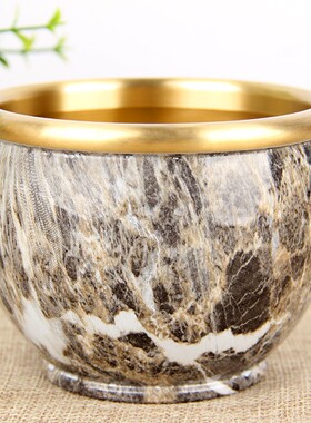 铜年年有鱼铜缸摆件 年年有余摆件 铜聚宝盆缸摆件 铜缸摆件