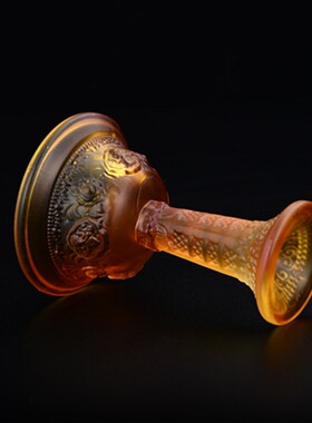 藏式水琉璃护法杯八吉祥供杯佛前供水供酒小号供茶佛前供品大号