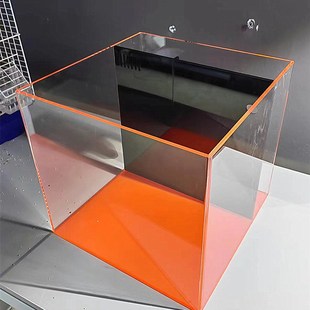 DIY蚂蚁海水缸30CM背滤亚克力微缸海水珊瑚缸可淡水水族鱼缸