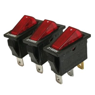 夏良牌多星电热锅用开关灯摁扭电炒锅通电断电开关3脚2100w免邮