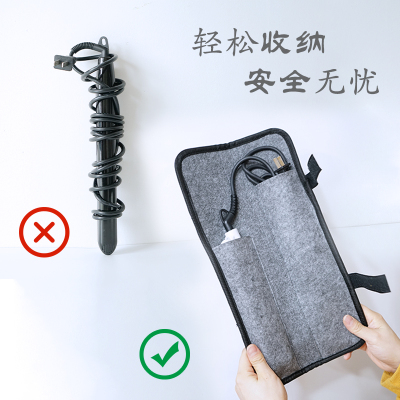 卷棒隔热袋收纳袋卷发棒防烫包化妆师跟妆专用便携防尘保护整理盒