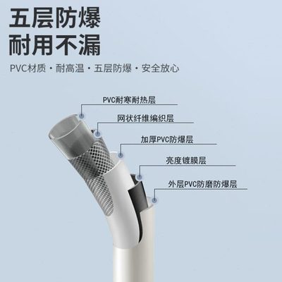 晓美人花洒软管淋浴水管喷头通用连接管热水器出水管淋雨管子配件