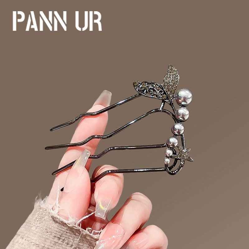 珍珠鱼尾设计感发梳女新款小众高级感插梳盘发神器刘海梳夹子发钗,饰品/流行首饰/时尚饰品新,发饰,淘宝优惠券,粉丝福利购,淘宝优惠卷