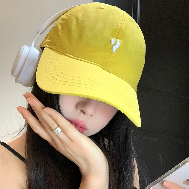 日系简约字母棒球帽男女轻薄款春夏出游装饰遮阳软顶显脸小鸭舌帽