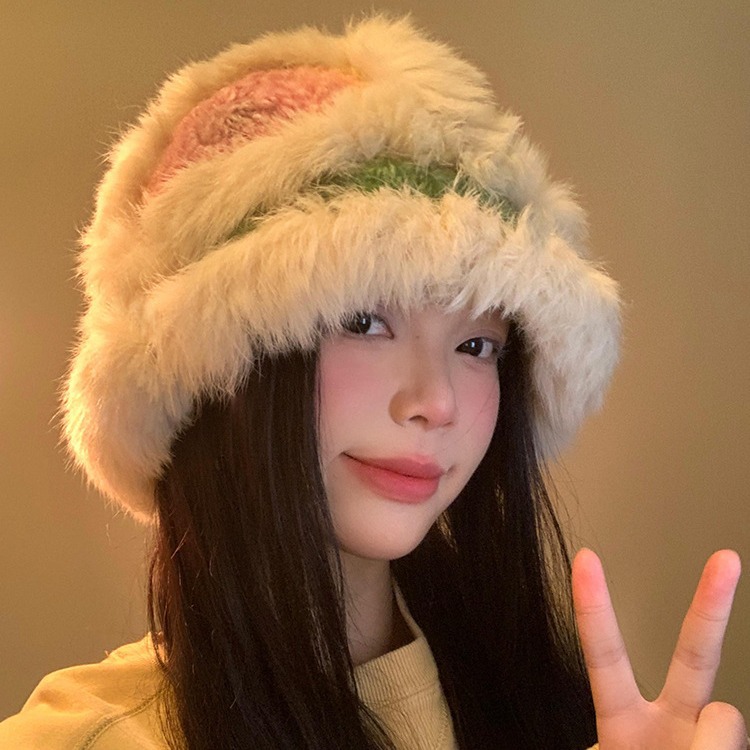 帽子针织毛线帽渔夫帽