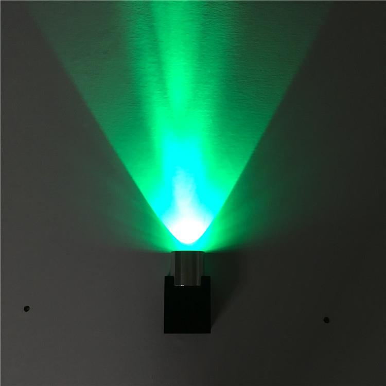 单头铝材创意壁灯1w3w走廊过道背景墙装饰灯室内酒吧ktv效果灯