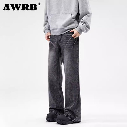 AWRB简约闪电纹cleanfit长裤