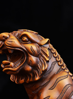 老虎摆件招财福虎聚财十二生肖大号动物老板办公桌室装饰工艺品