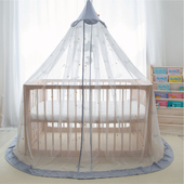 韩国JOBIBI婴儿床蚊帐全罩式 通用儿童蚊帐支架宝宝防蚊罩落地升降