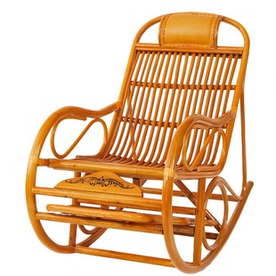 印尼植物真藤椅藤摇椅休闲老人椅摇摆椅睡椅午休椅逍遥椅休闲椅