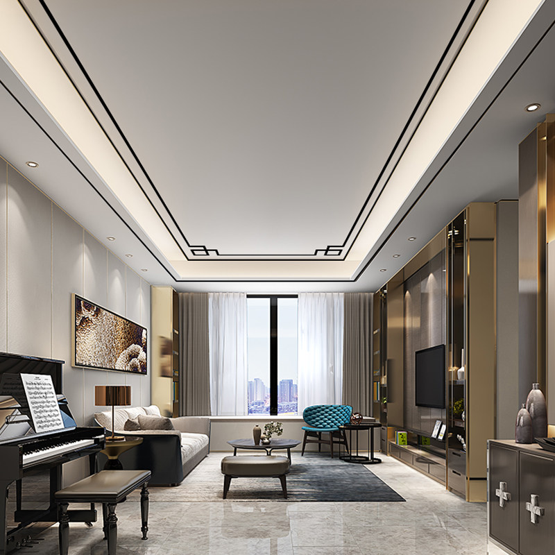 中国风天花板吊顶装饰条自粘立体亚克力镜面美缝贴对角美化装饰贴,家居饰品,软装墙贴,淘宝优惠券,粉丝福利购,淘宝优惠卷