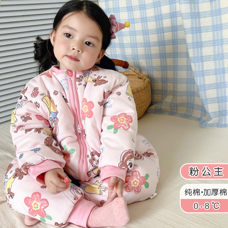 睡袋婴儿秋冬款宝宝夹棉春秋款连身睡衣冬季儿童防踢被子神器加厚