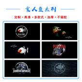 食人鱼新款 水虎龟缸三湖慈鲷定制做外贴背景纸画高清图水族贴纸