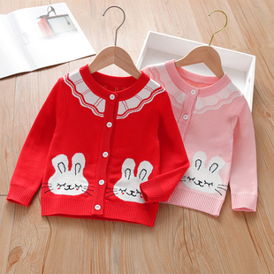 女童毛衣春秋款2022新款打底针织衫宝宝薄款套头秋冬女款儿童秋装