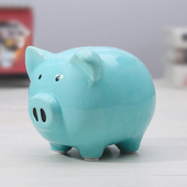 中号陶瓷猪小学生存钱罐储蓄罐储钱罐成人儿童创意活动礼品装 饰