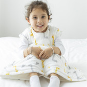 婴儿睡袋秋冬纯棉儿童防踢被春秋季 宝宝夹棉背心中大童 冬天加厚款