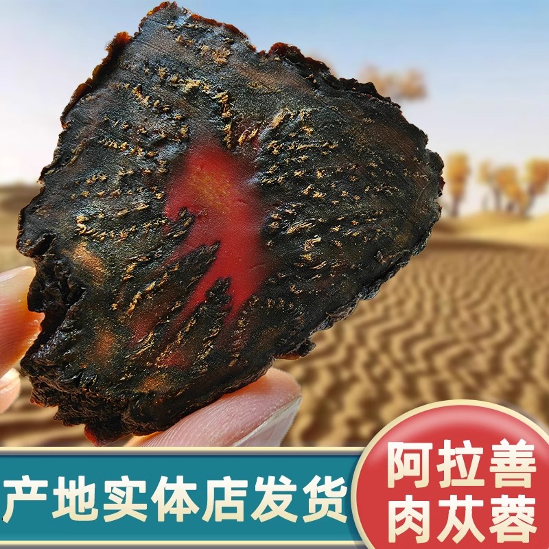 阿拉善肉苁蓉切片内蒙古中药材正品搭配锁阳枸杞淫羊藿官方旗舰店