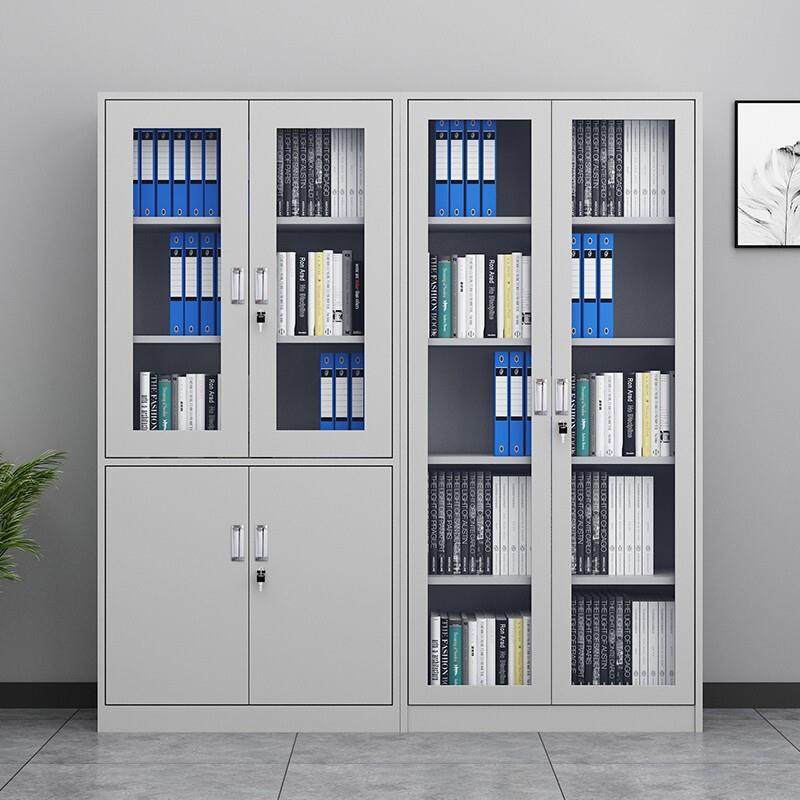 钢制文件柜办公室财务凭证柜带抽屉档案柜资料柜铁皮柜带锁储物柜