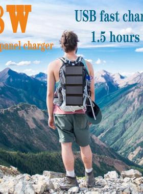 sunpower太阳能折叠板28W太阳能折叠包户外光伏充电便携太阳能包