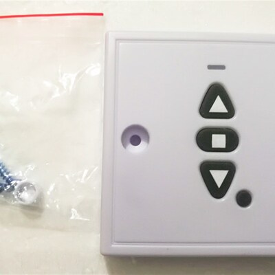 86型卷帘门电动门无线墙壁手动开关学习对拷拷贝遥控433M390M315M