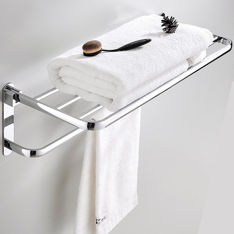 不锈钢浴巾架免打孔浴室折叠置物架卫生间五金挂件毛巾架,家装主材,智能毛巾架/浴巾架,淘宝优惠券,粉丝福利购,淘宝优惠卷