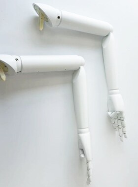 模特道具配件活动实木手臂活动关节原木色白坯仿古色荷木木制手臂