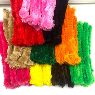 毛条毛根扭扭棒加粗混色20根装 30cm手工DIY配件创意材料绒条 3cm