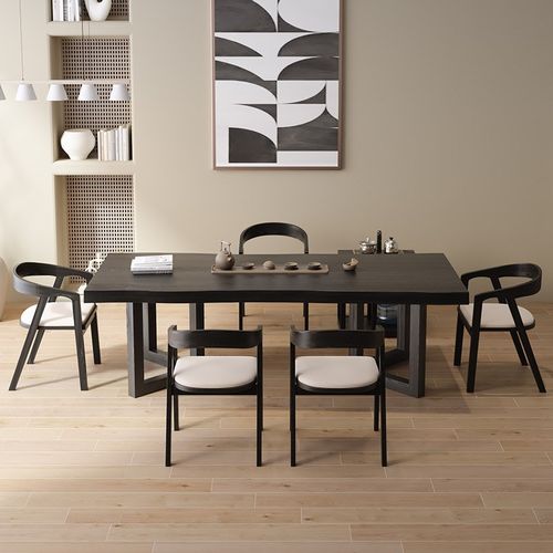 原木大板实木茶桌椅组合现代新中式功夫禅意茶台家用简约泡茶桌子