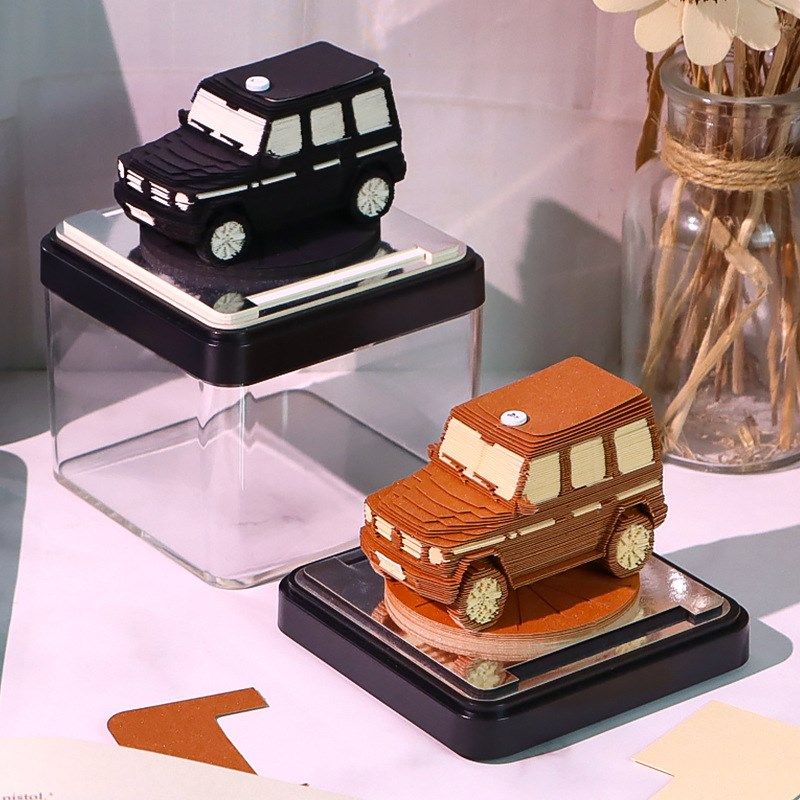 商务开业创意礼品纸雕摆件手w撕镂空便利贴汽车3D立体便签本定制,文具电教/文化用品/商务用品,立体便签/3D纸雕,淘宝优惠券,粉丝福利购,淘宝优惠卷