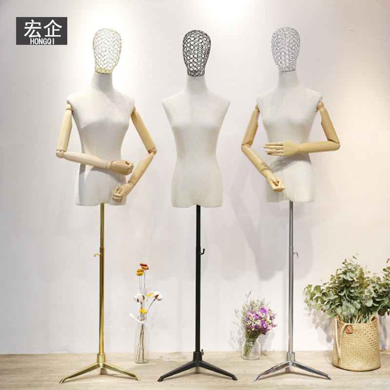 模特道具女全身高档服装店模特架半身女装婚O纱人台韩版橱窗展示