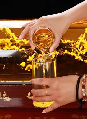 喜鹊登梅玻璃泡酒瓶密封空酒瓶创意白酒瓶K礼品摆件30斤玻璃泡酒